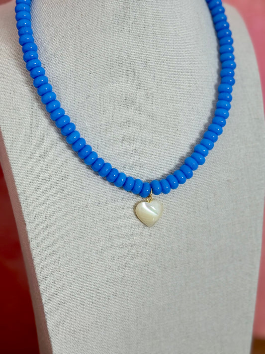 Periwinkle Heart Necklace